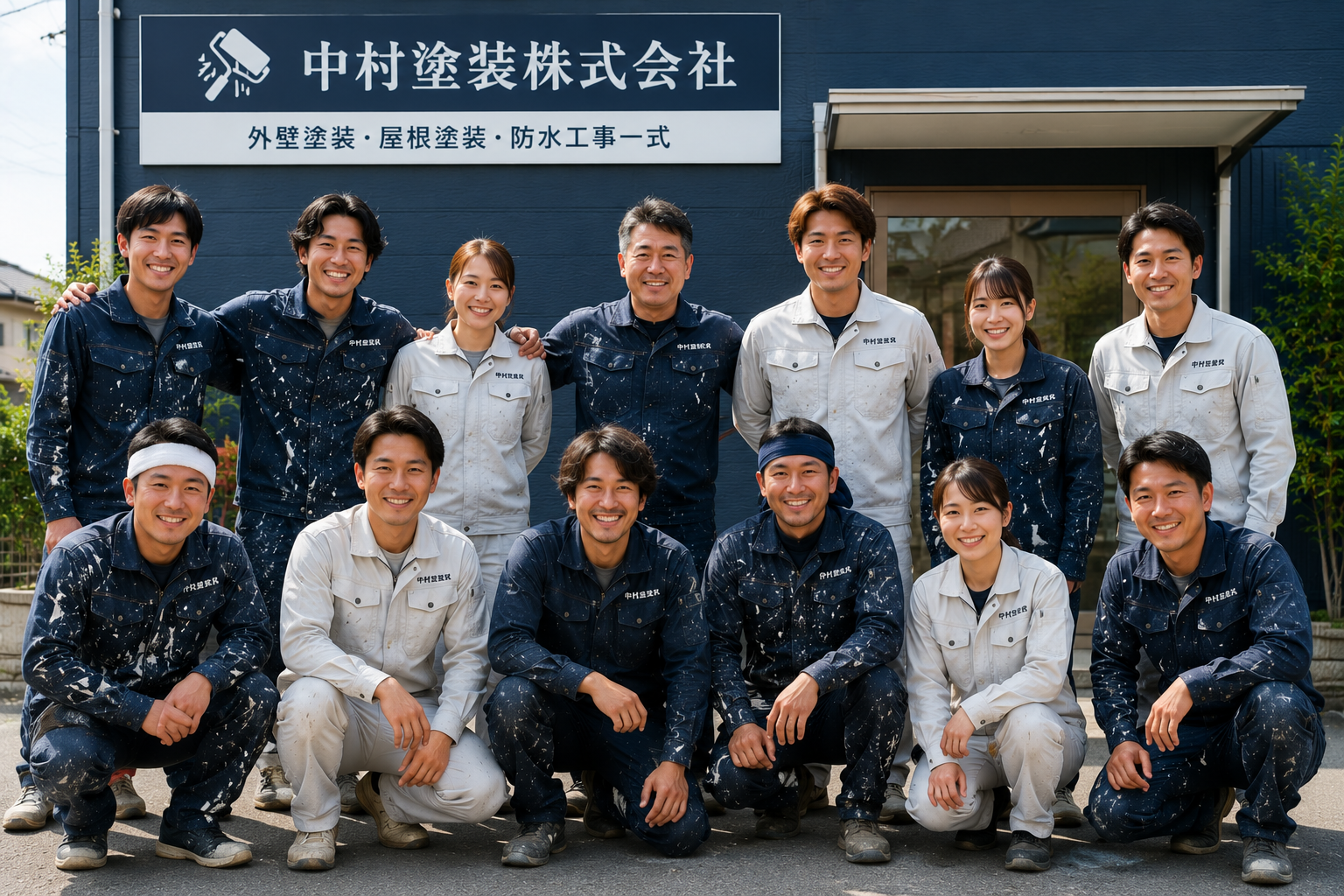中村塗装 社員集合写真
